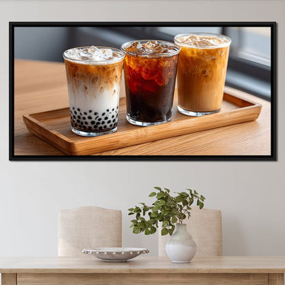 Trio of Iced Cafe Delights Canvas Wall Art