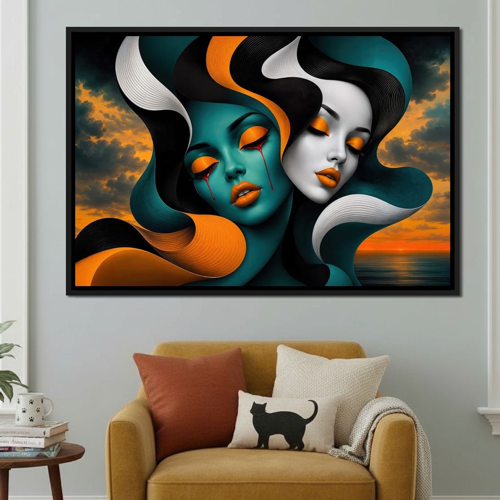 The Lovers Who Never Spoke Canvas Wall Art