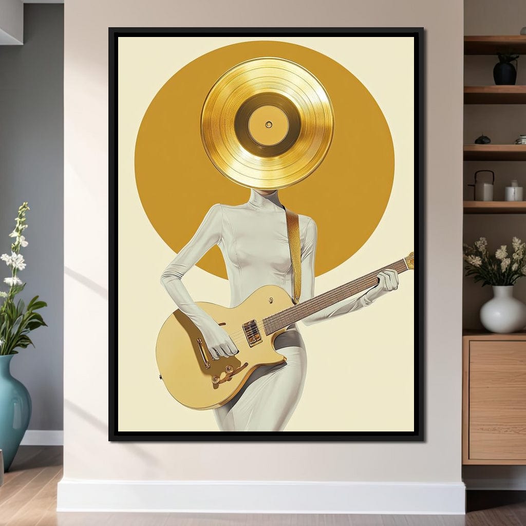 Golden Harmony Rhythm Euphoria Canvas Wall Art
