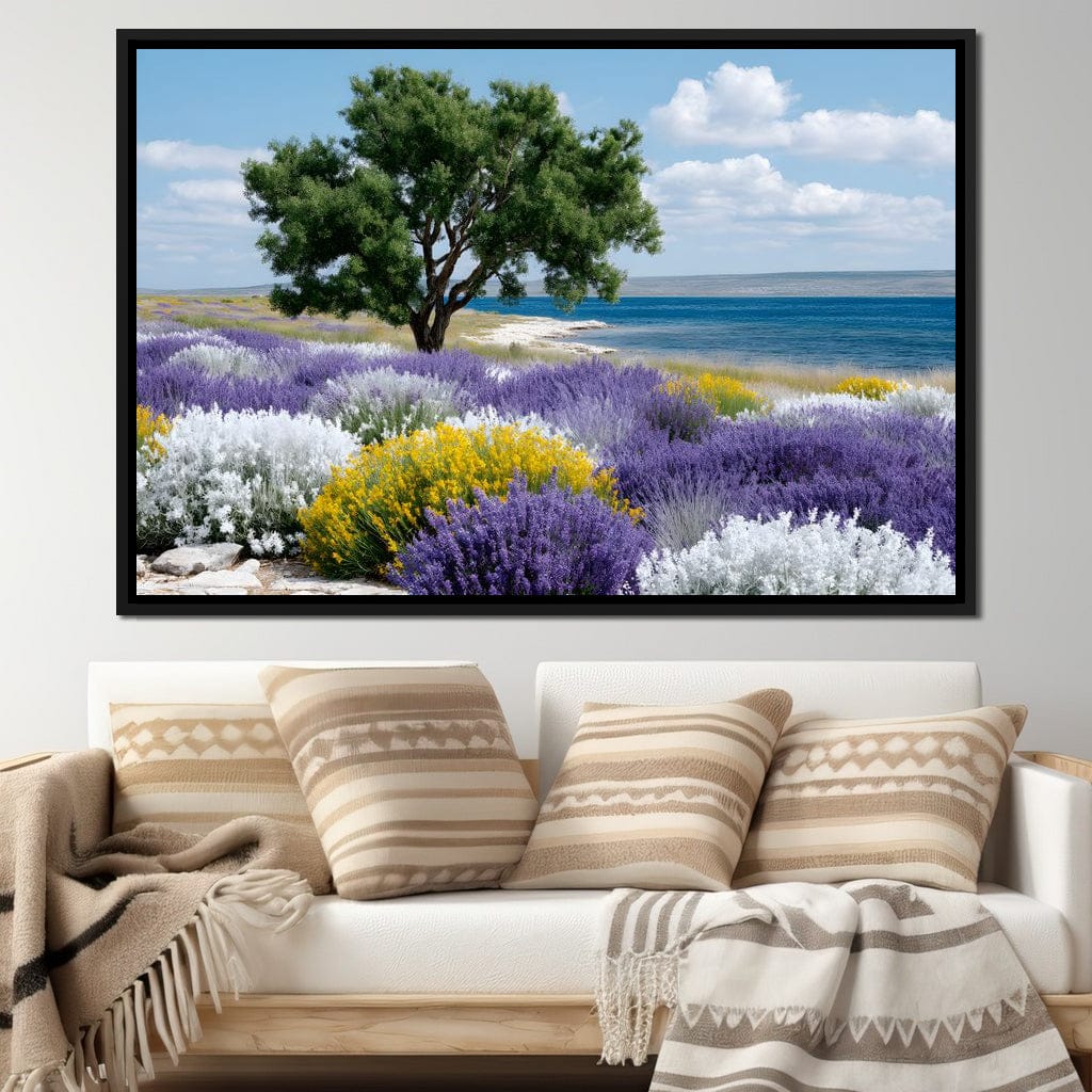 Coastal Meadow Lavender Tree Canvas Wall Art