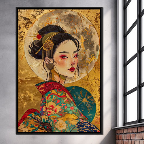 Celestial Empress Radiance Canvas Wall Art