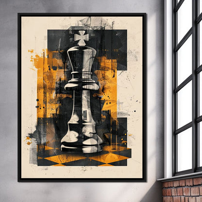 King of Abstract Warfare Canvas Wall Art