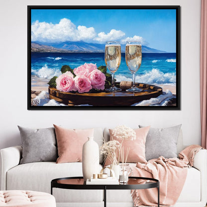 Oceanfront Celebration Bliss Canvas Wall Art