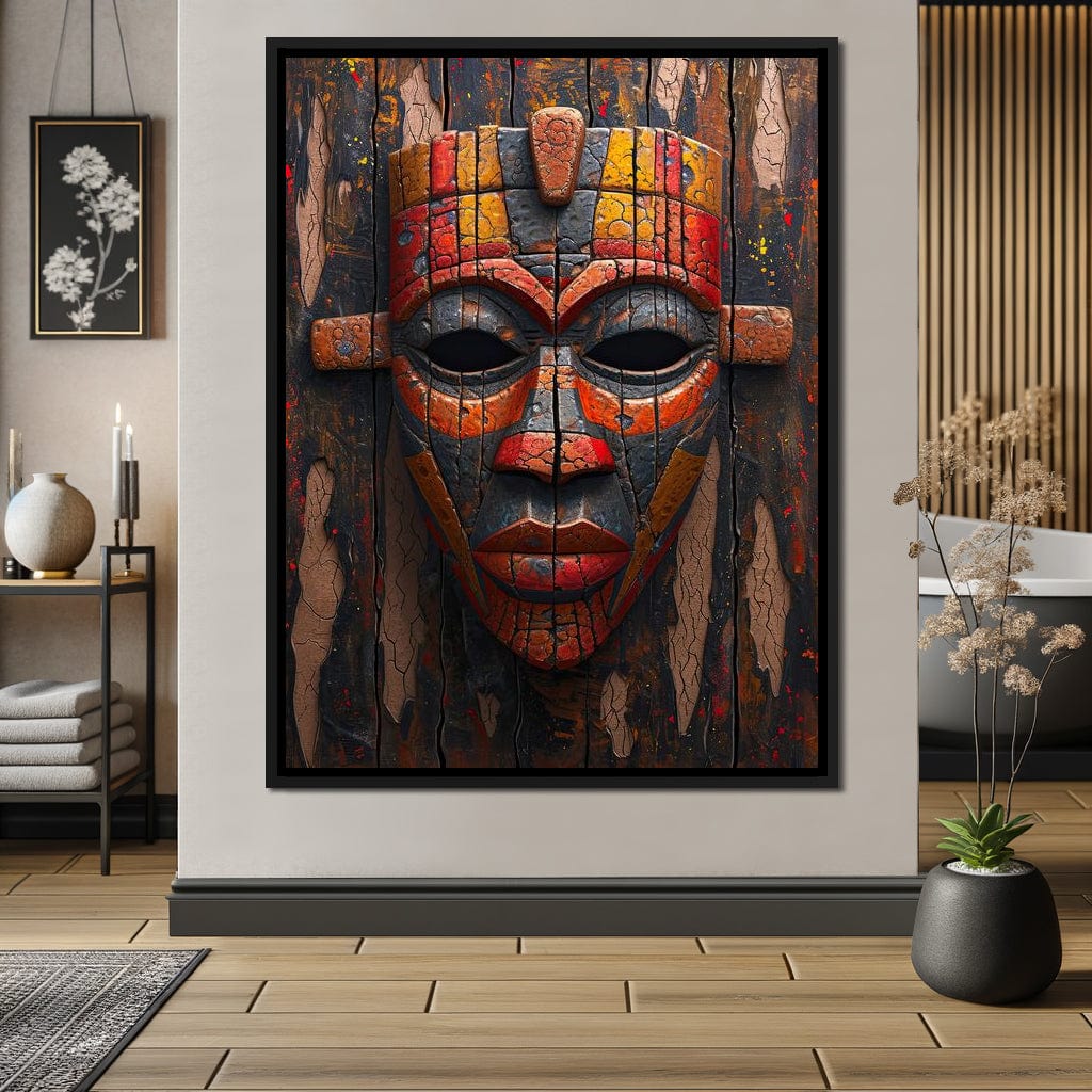 Ancient Tribal Resilience Canvas Wall Art