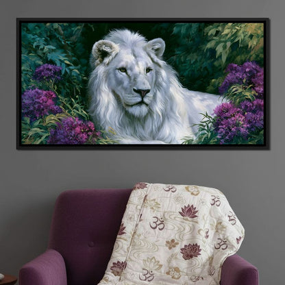 Noble Sovereign Lion Canvas Wall Art