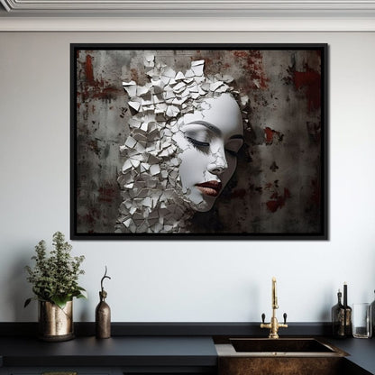 Shattered Mirage Canvas Wall Art