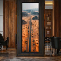 Desert Highway Serenity Canvas Wall Art