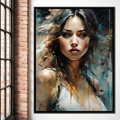 Female Portrait 0026 Canvas Wall Art