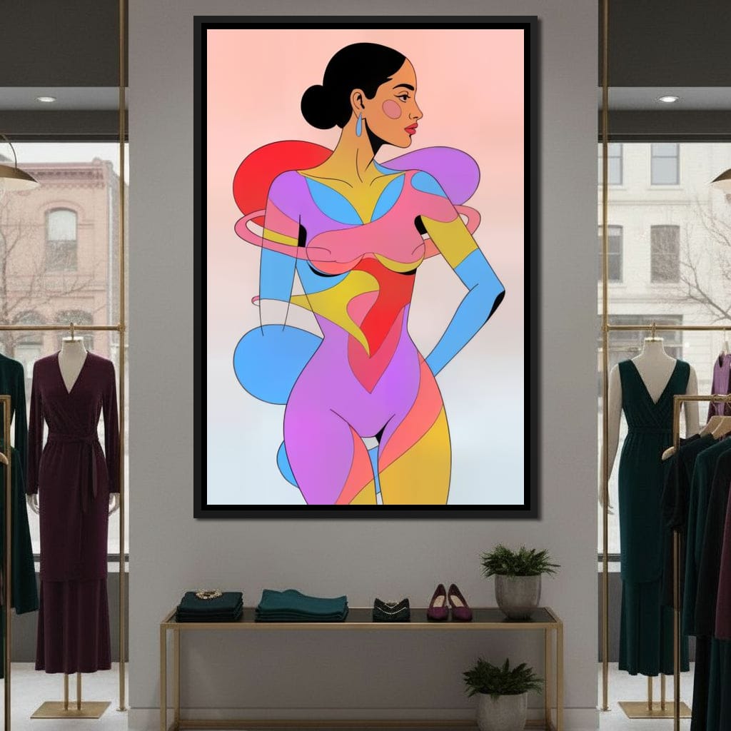 The Colorform Muse Canvas Wall Art