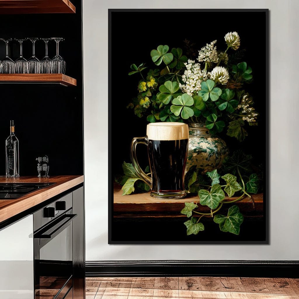 Clover Cream Stout Canvas Wall Art
