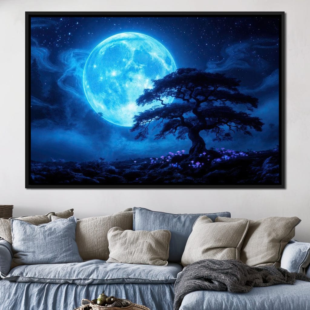 Nocturne in Indigo Canvas Wall Art