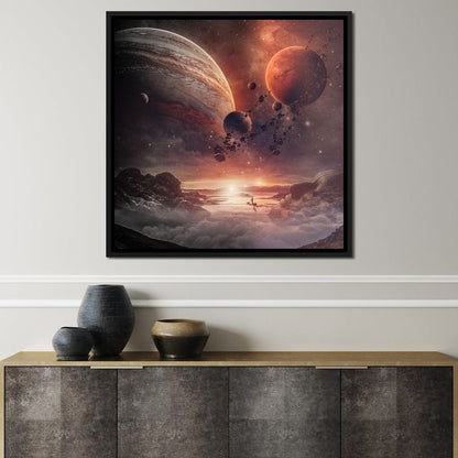 Surreal Space Canvas Wall Art