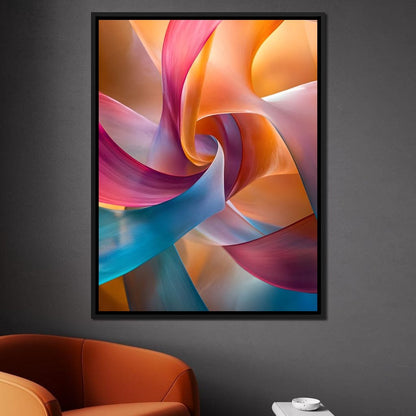 Vibrant Curves of Elegance Canvas Wall Art