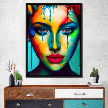 Messy Beauty 002 Canvas Wall Art
