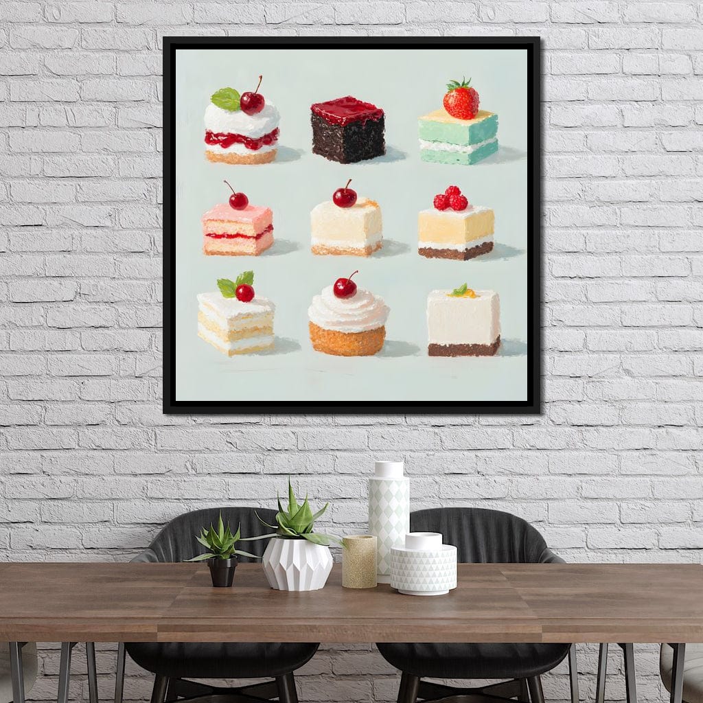 Sweet Slice Delight Tableau Canvas Wall Art