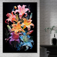 Dazzling Colors in Bloom Canvas Wall Art