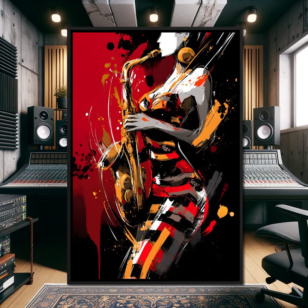 Rhythm Of The Midnight Note Canvas Wall Art