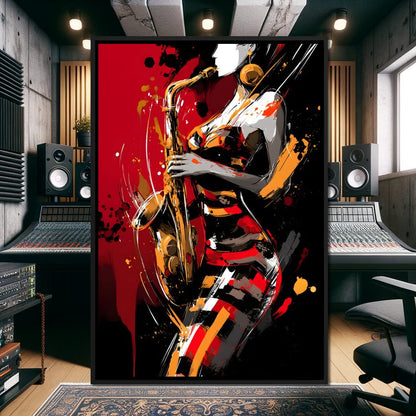 Rhythm Of The Midnight Note Canvas Wall Art
