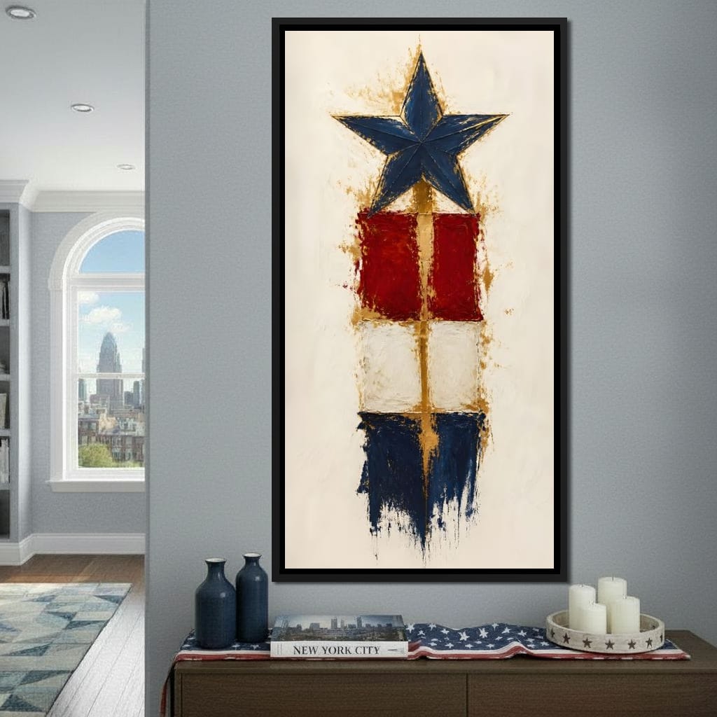 Guiding Star Of The Republic Canvas Wall Art