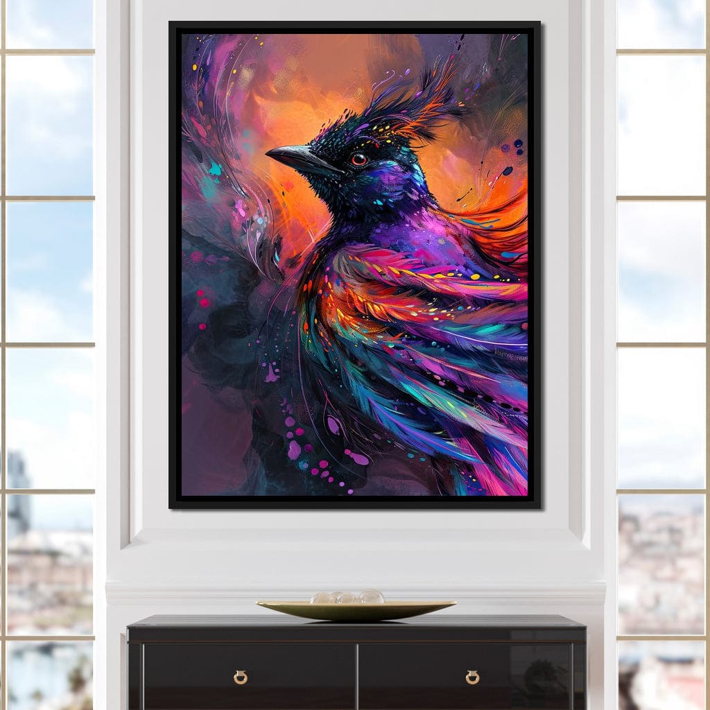 Vibrant Feathered Dreams Canvas Wall Art