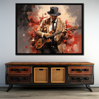Guitarist Serenade Canvas Wall Art