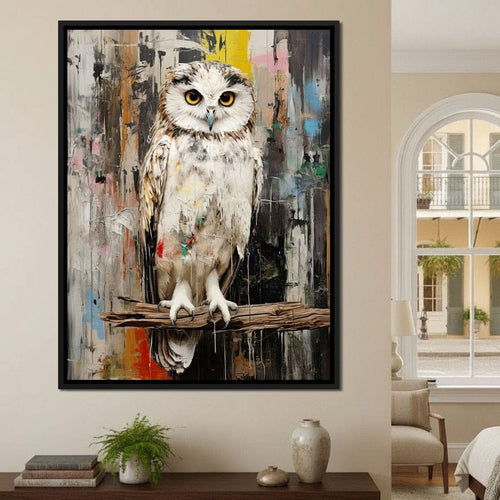 Owls Mystic Gaze Canvas Wall Art