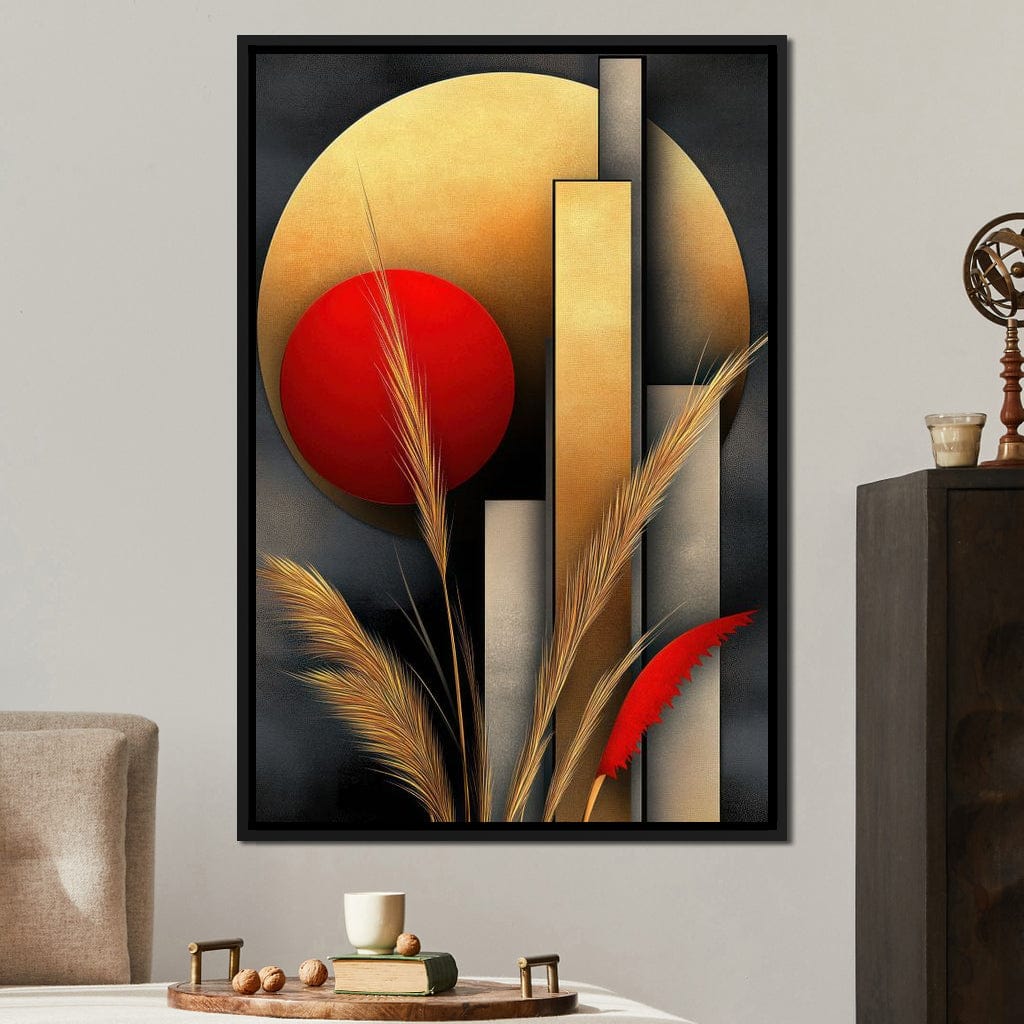 Sunset Geometry Canvas Wall Art