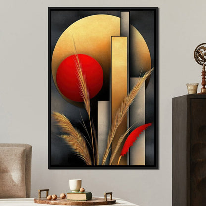 Sunset Geometry Canvas Wall Art