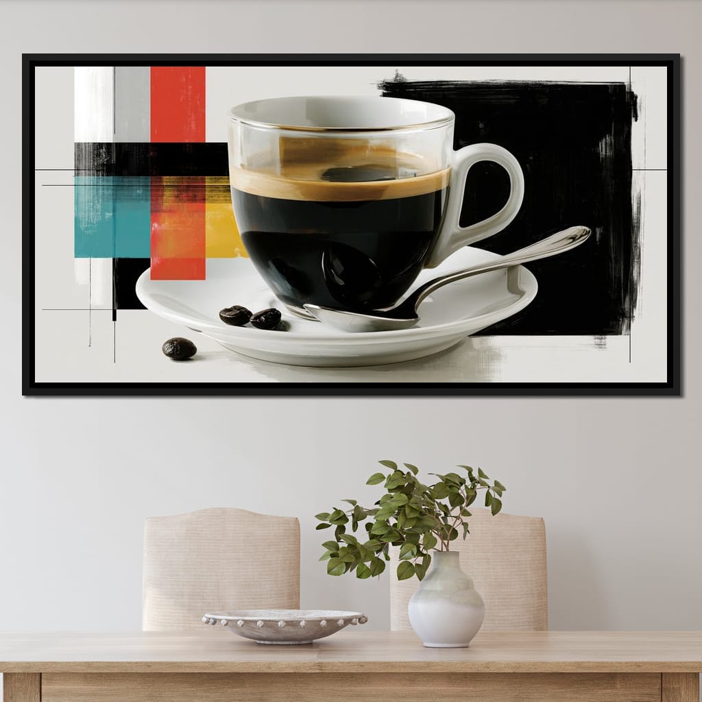 First Light Over Morning Espresso Canvas Wall Art
