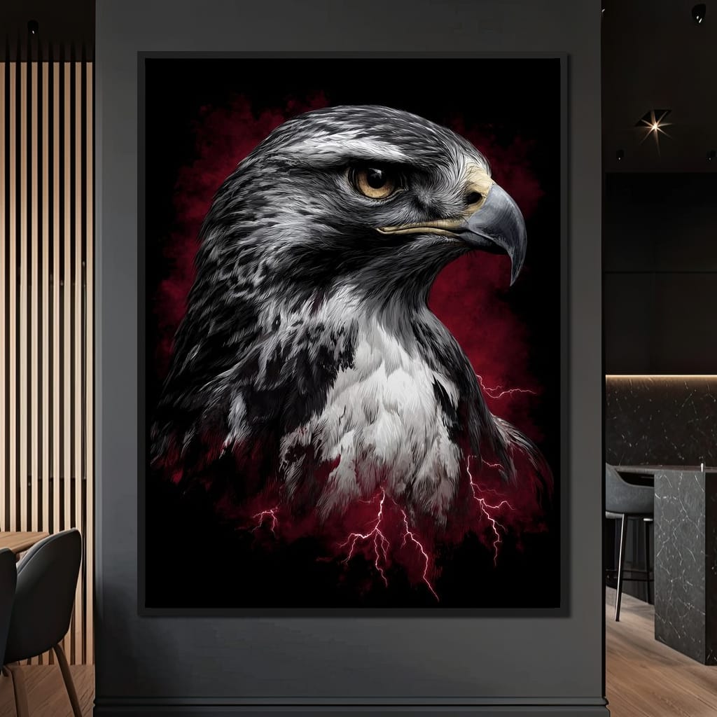 Stormwatch Falcon Canvas Wall Art