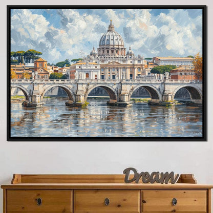 Eternal Reflections of Rome Canvas Wall Art