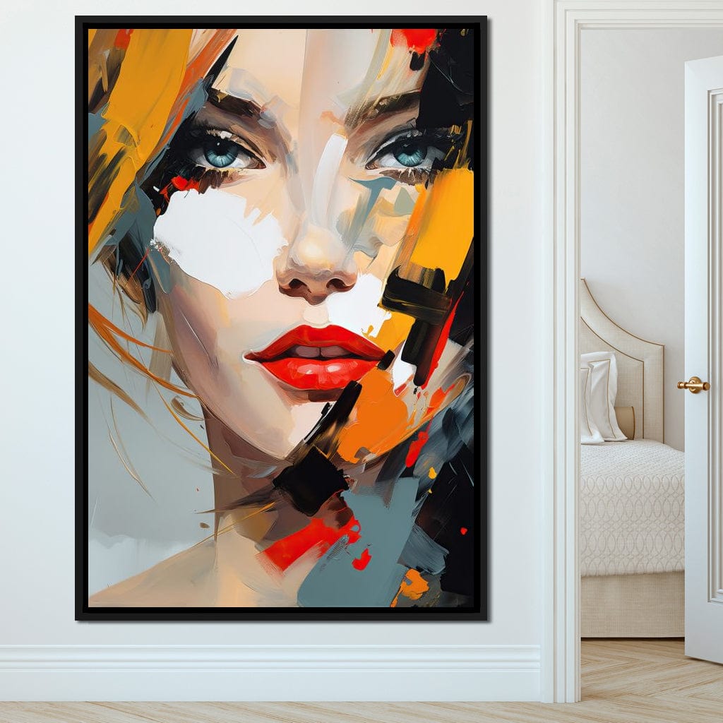 Expressive Contemplation Vivid Notions Canvas Wall Art