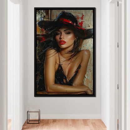 Sable Fedora Canvas Wall Art