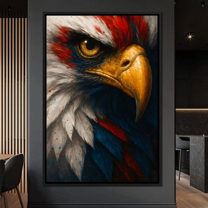 Majestic Gaze of Freedom Canvas Wall Art