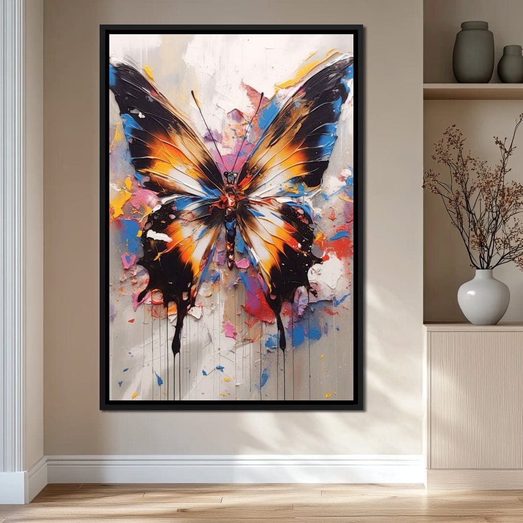 Psychedelic Lepidoptera Canvas Wall Art