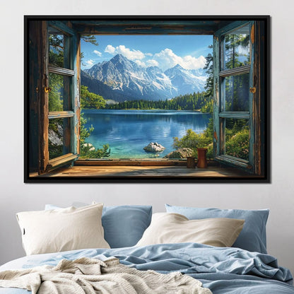 Alpine Serenity Vista Canvas Wall Art