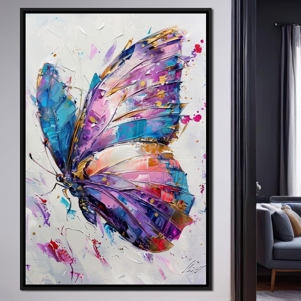 Kaleidoscope Butterfly Bliss Canvas Wall Art