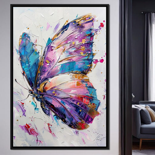 Kaleidoscope Butterfly Bliss Canvas Wall Art