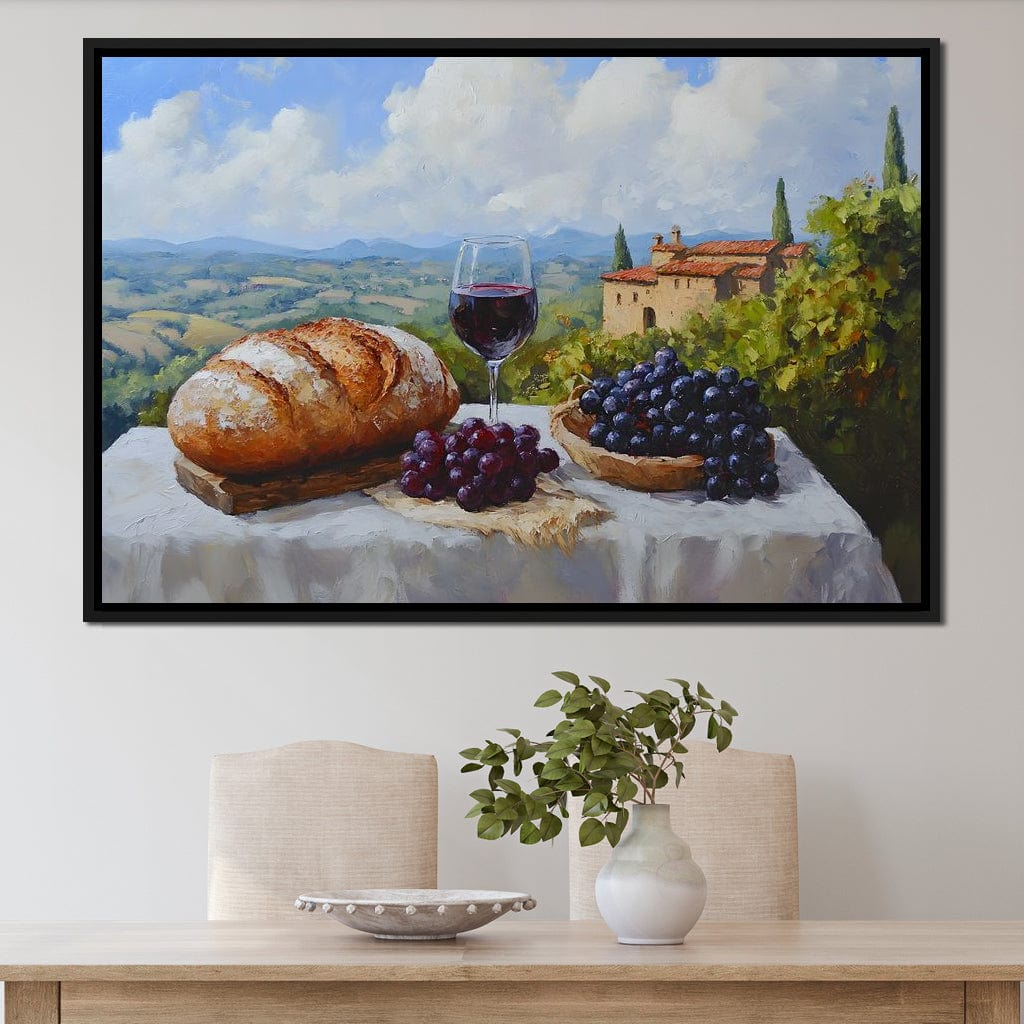 Tuscan Vineyard Bounty Canvas Wall Art