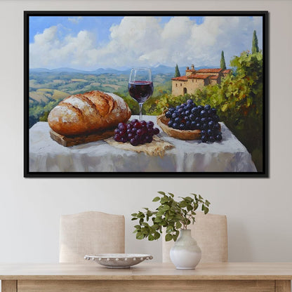 Tuscan Vineyard Bounty Canvas Wall Art