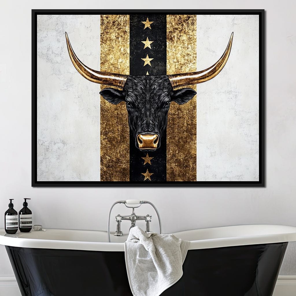 Bull Star Pathway Majesty Canvas Wall Art