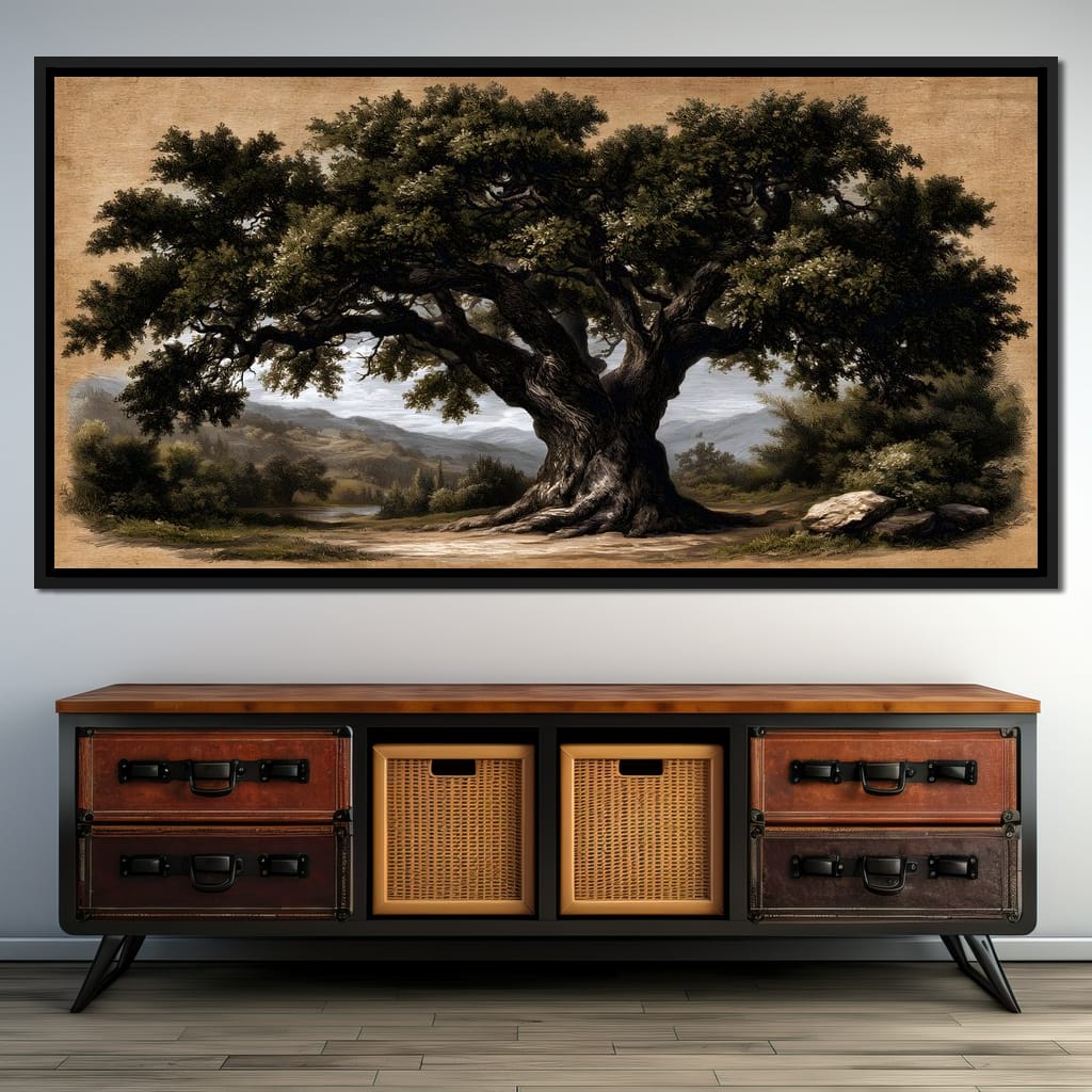 Guardian of the Ancient Hollow Canvas Wall Art