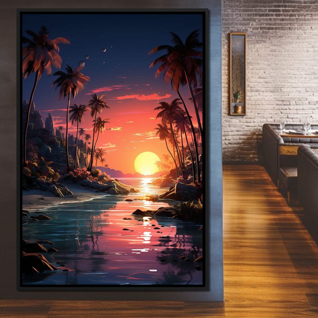 Summer Surf Escape Canvas Wall Art