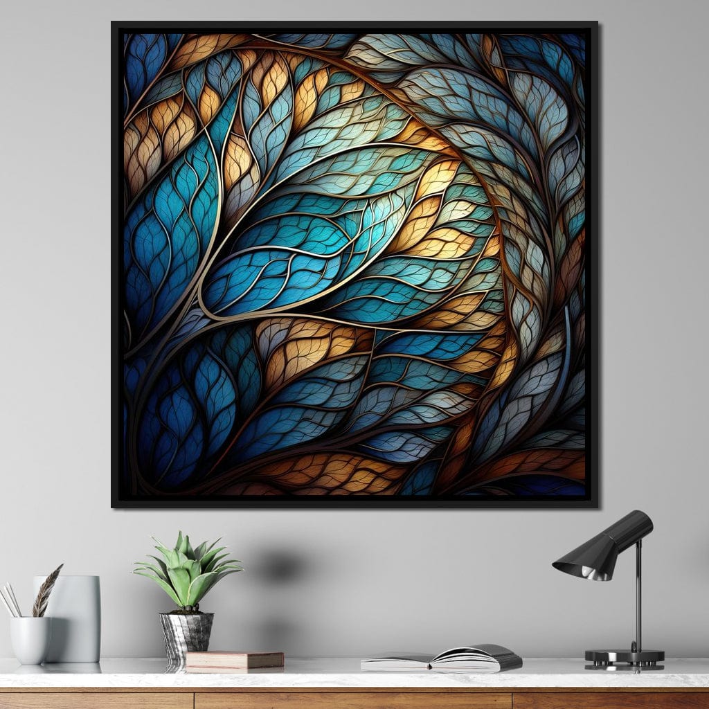 Mosaic Treescape Canvas Wall Art