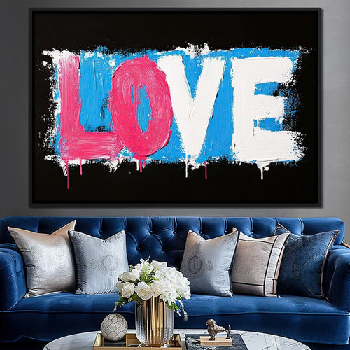 Bold Strokes of Passion Canvas Wall Art