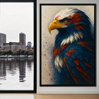 Eagle Majesty Feathered Glory Canvas Wall Art