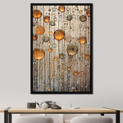 Droplet Hues Canvas Wall Art