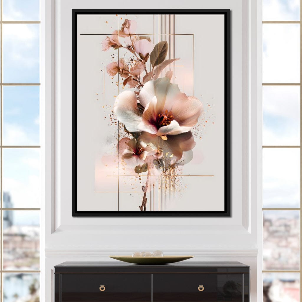 Delicate Petals Radiant Calm Canvas Wall Art