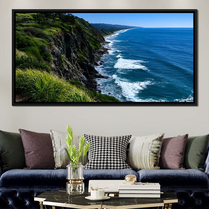 Surreal Coast Waters Canvas Wall Art