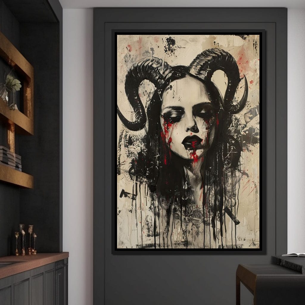Dark Majesty Unveiled Canvas Wall Art